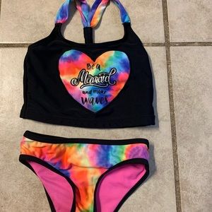 Tie dye mermaid swim suit